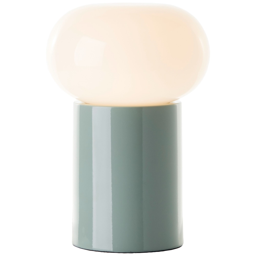 Brilliant - Lampa stołowa KNUT 1xE27/25W/230V zielona/biała