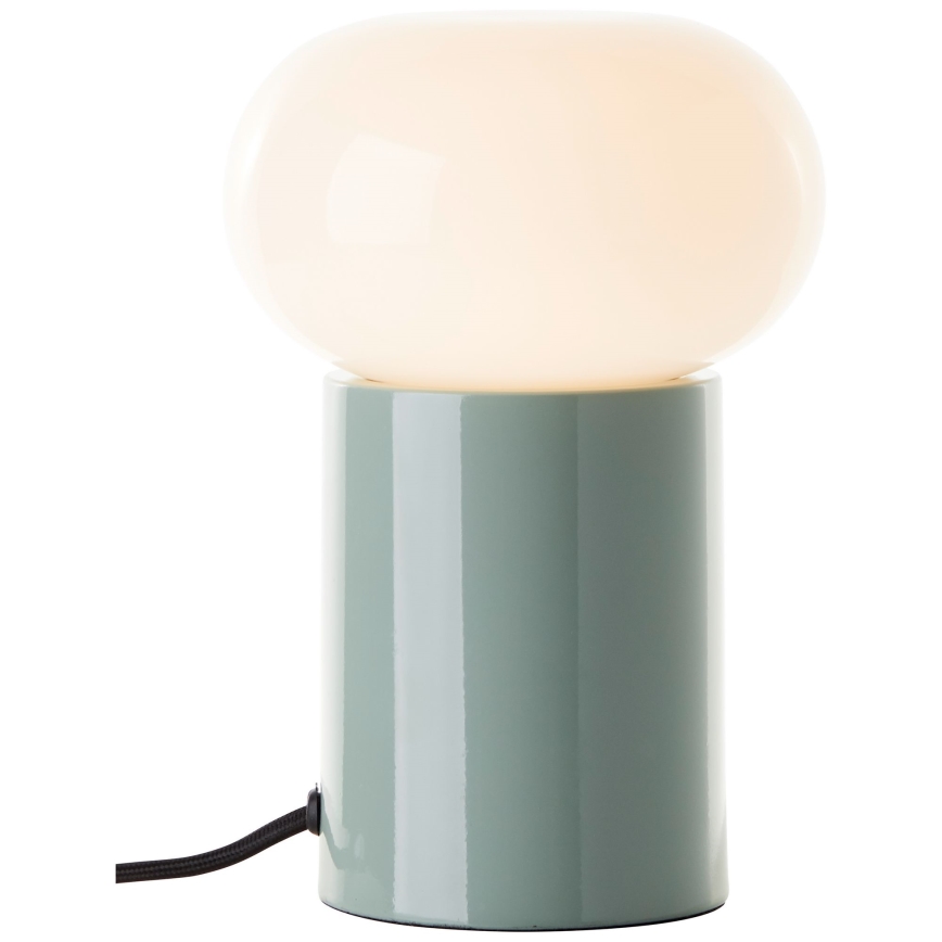 Brilliant - Lampa stołowa KNUT 1xE27/25W/230V zielona/biała