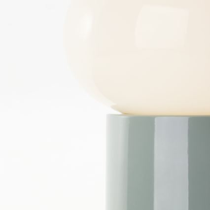 Brilliant - Lampa stołowa KNUT 1xE27/25W/230V zielona/biała