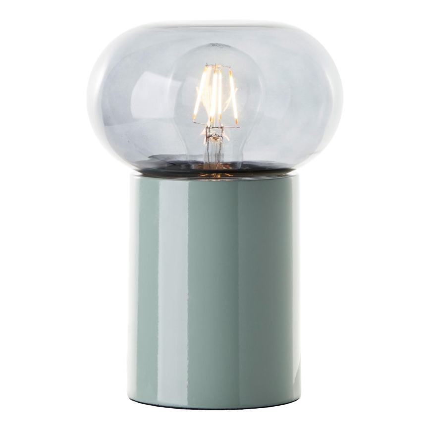 Brilliant - Lampa stołowa KNUT 1xE27/25W/230V zielona/przezroczysta