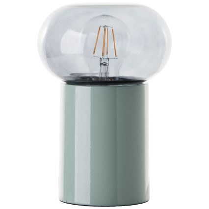 Brilliant - Lampa stołowa KNUT 1xE27/25W/230V zielona/przezroczysta
