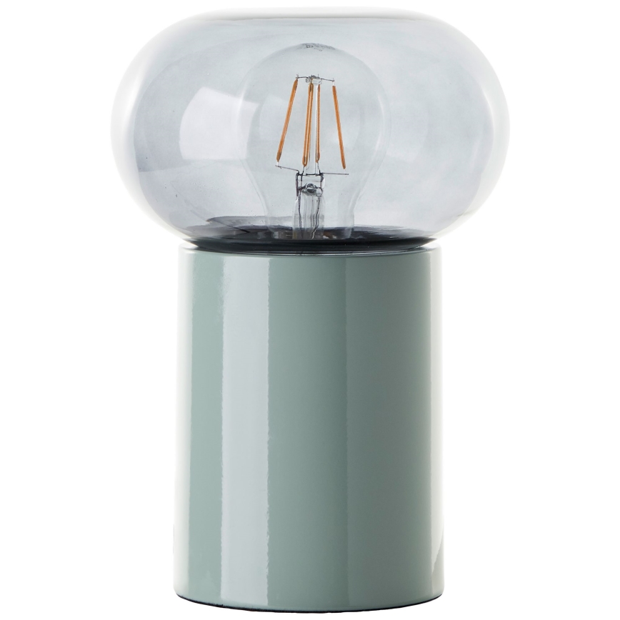 Brilliant - Lampa stołowa KNUT 1xE27/25W/230V zielona/przezroczysta