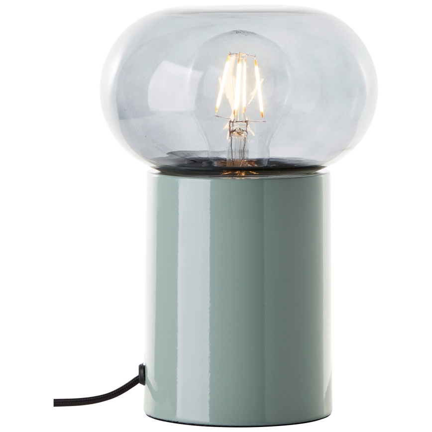 Brilliant - Lampa stołowa KNUT 1xE27/25W/230V zielona/przezroczysta