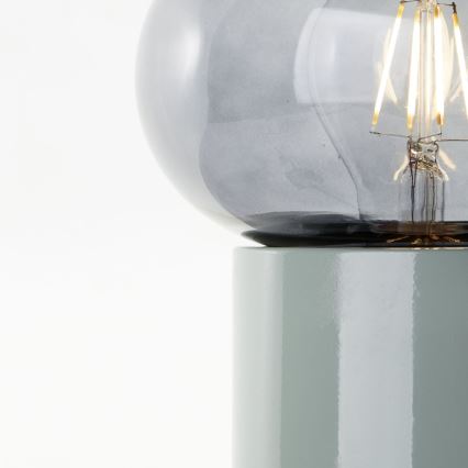 Brilliant - Lampa stołowa KNUT 1xE27/25W/230V zielona/przezroczysta