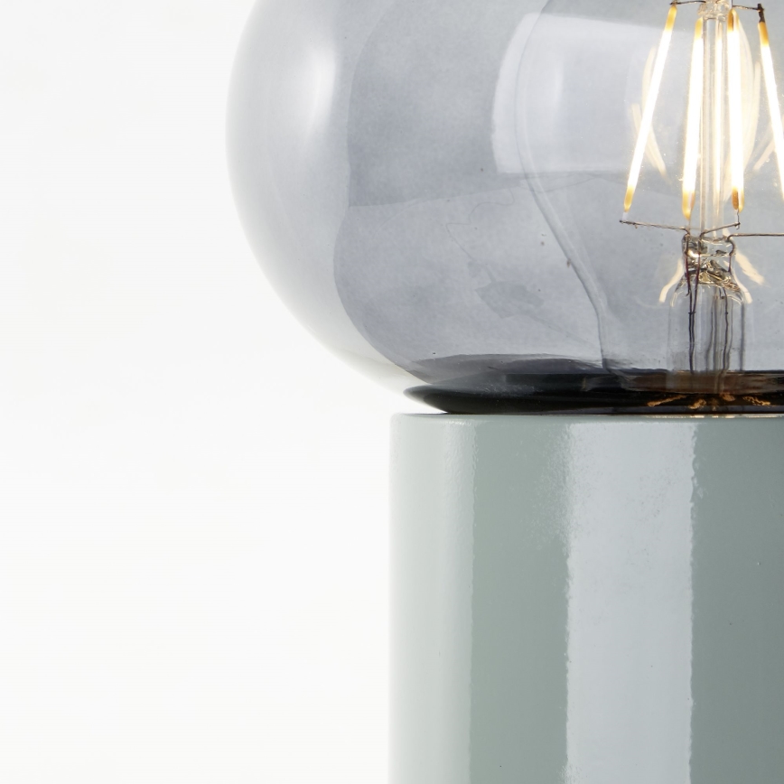 Brilliant - Lampa stołowa KNUT 1xE27/25W/230V zielona/przezroczysta