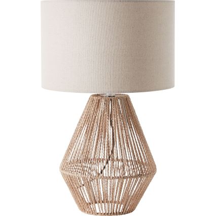 Brilliant - Lampa stołowa LARAINE 1xE27/42W/230V beżowa