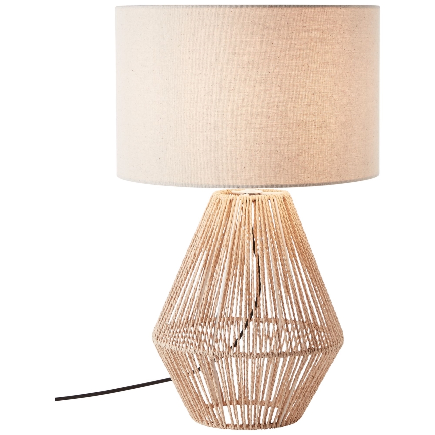 Brilliant - Lampa stołowa LARAINE 1xE27/42W/230V beżowa