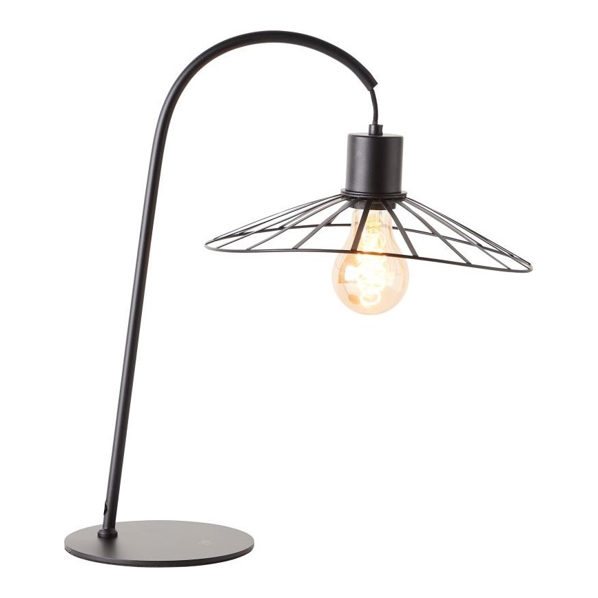 Brilliant - Lampa stołowa LEIKA 1xE27/52W/230V czarny