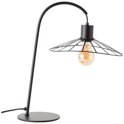 Brilliant - Lampa stołowa LEIKA 1xE27/52W/230V czarny