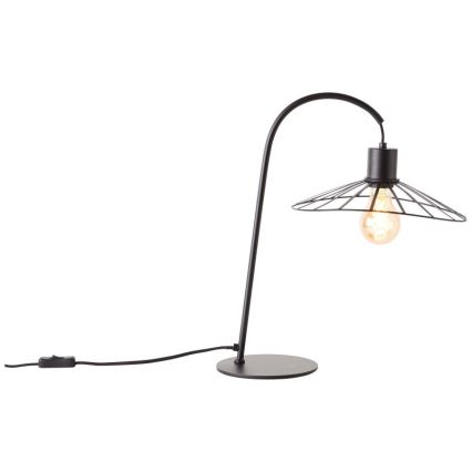 Brilliant - Lampa stołowa LEIKA 1xE27/52W/230V czarny