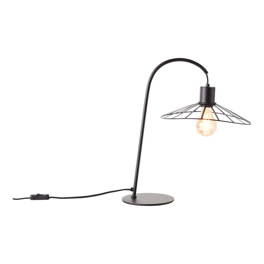 Brilliant - Lampa stołowa LEIKA 1xE27/52W/230V czarny