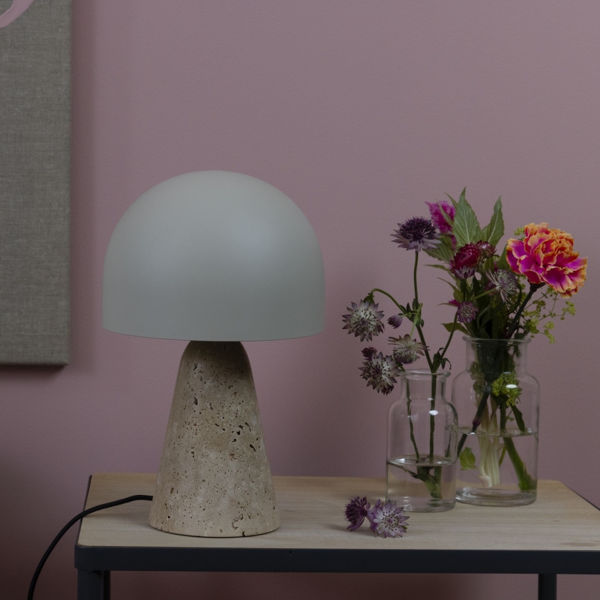 Brilliant - Lampa stołowa NALAM 1xE14/40W/230V beżowa