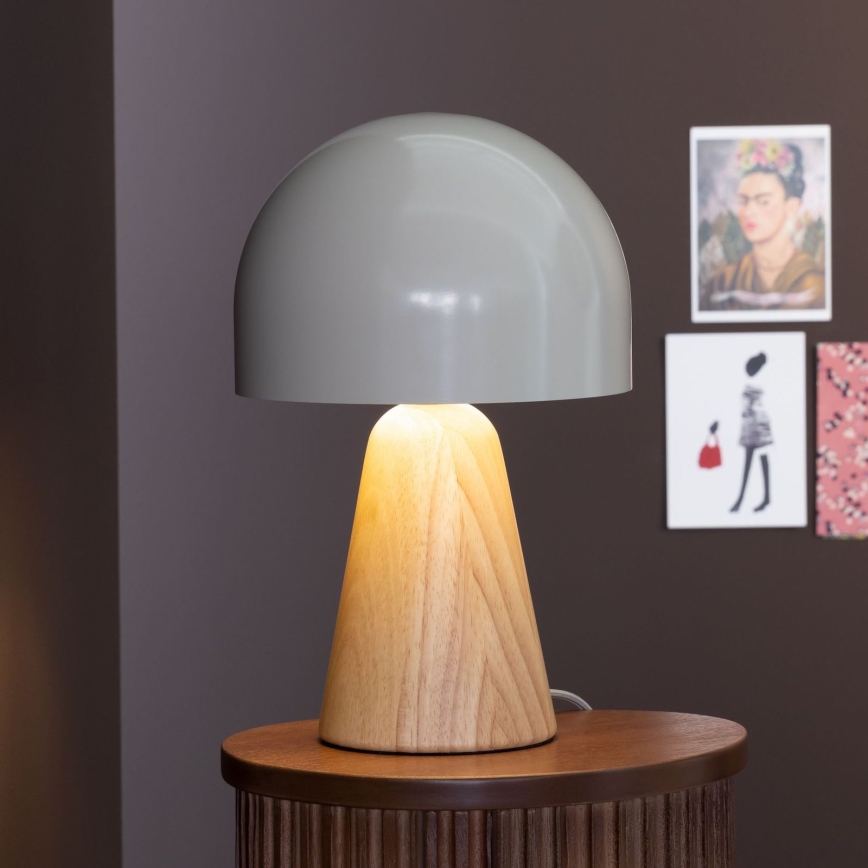 Brilliant - Lampa stołowa NALAM 1xE14/40W/230V beżowy/jesion - FSC certyfikowano