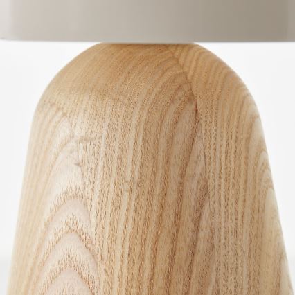 Brilliant - Lampa stołowa NALAM 1xE14/40W/230V beżowy/jesion - FSC certyfikowano
