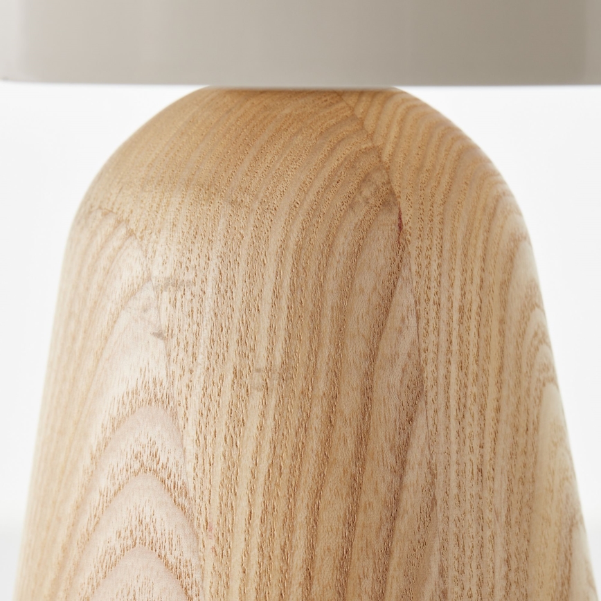Brilliant - Lampa stołowa NALAM 1xE14/40W/230V beżowy/jesion - FSC certyfikowano
