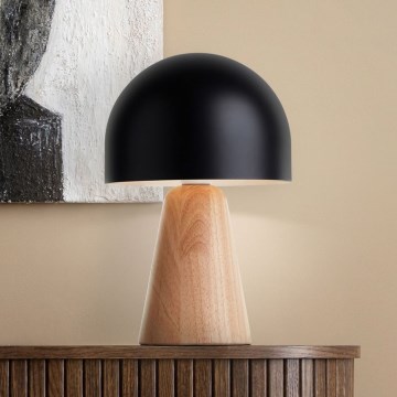 Brilliant - Lampa stołowa NALAM 1xE14/40W/230V czarny/jesion - FSC certyfikowano