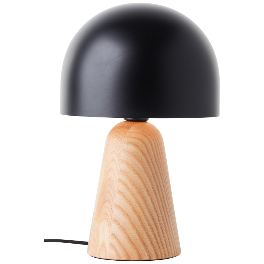 Brilliant - Lampa stołowa NALAM 1xE14/40W/230V czarny/jesion - FSC certyfikowano
