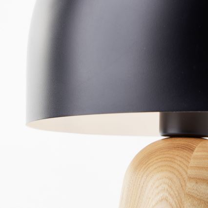 Brilliant - Lampa stołowa NALAM 1xE14/40W/230V czarny/jesion - FSC certyfikowano