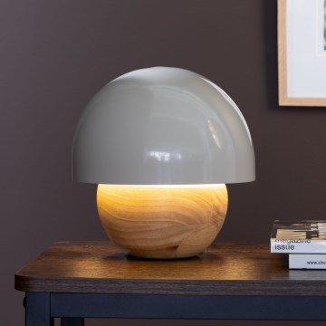 Brilliant - Lampa stołowa NALAM 1xE14/40W/230V szary/jesion - FSC certyfikowano