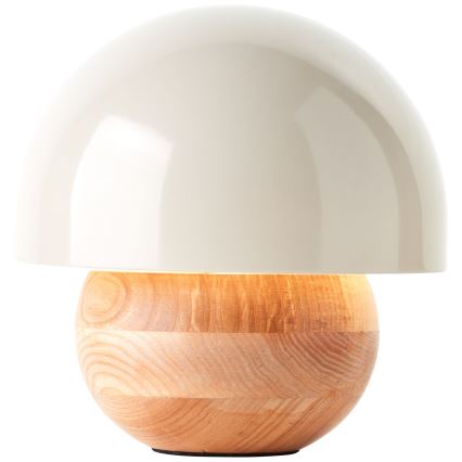 Brilliant - Lampa stołowa NALAM 1xE14/40W/230V szary/jesion - FSC certyfikowano