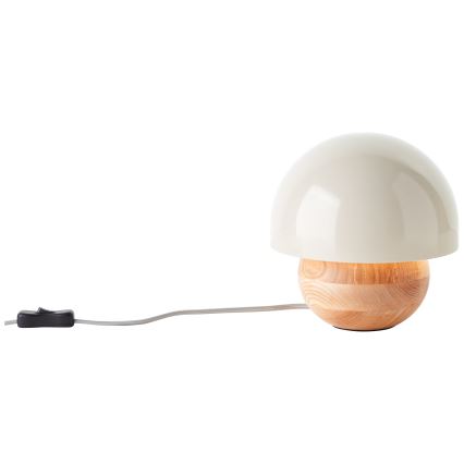 Brilliant - Lampa stołowa NALAM 1xE14/40W/230V szary/jesion - FSC certyfikowano