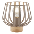 Brilliant - Lampa stołowa NORDIC CAGE 1xE27/20W/230V beżowa