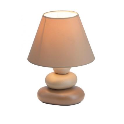 Brilliant - Lampa stołowa PAOLO 1xE14/40W/230V ceramika/beżowa