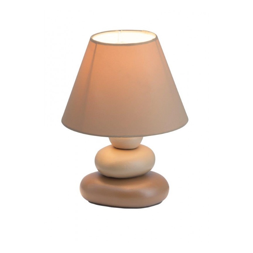 Brilliant - Lampa stołowa PAOLO 1xE14/40W/230V ceramika/beżowa