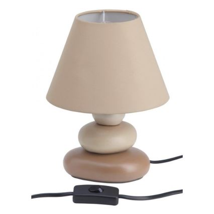 Brilliant - Lampa stołowa PAOLO 1xE14/40W/230V ceramika/beżowa