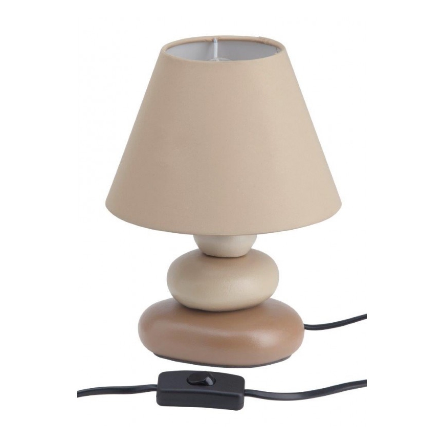 Brilliant - Lampa stołowa PAOLO 1xE14/40W/230V ceramika/beżowa