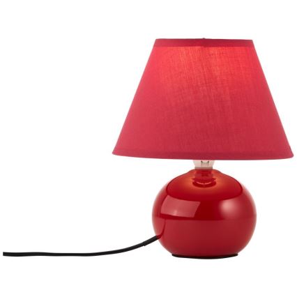 Brilliant - Lampa stołowa PRIMO 1xE14/40W/230V ceramika/czerwona