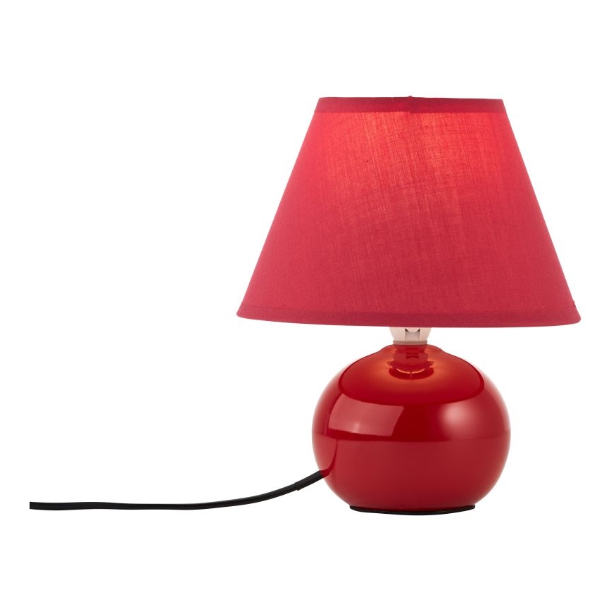 Brilliant - Lampa stołowa PRIMO 1xE14/40W/230V ceramika/czerwona