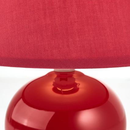Brilliant - Lampa stołowa PRIMO 1xE14/40W/230V ceramika/czerwona