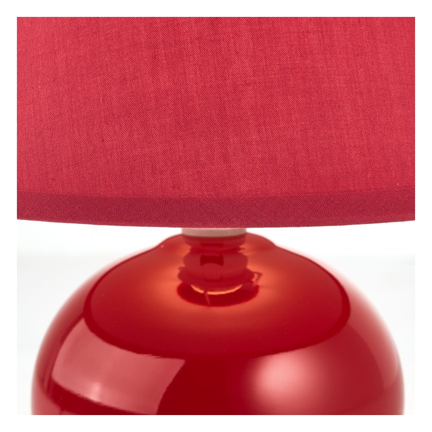 Brilliant - Lampa stołowa PRIMO 1xE14/40W/230V ceramika/czerwona
