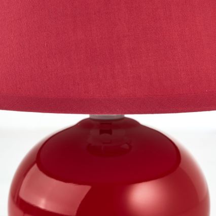 Brilliant - Lampa stołowa PRIMO 1xE14/40W/230V ceramika/czerwona