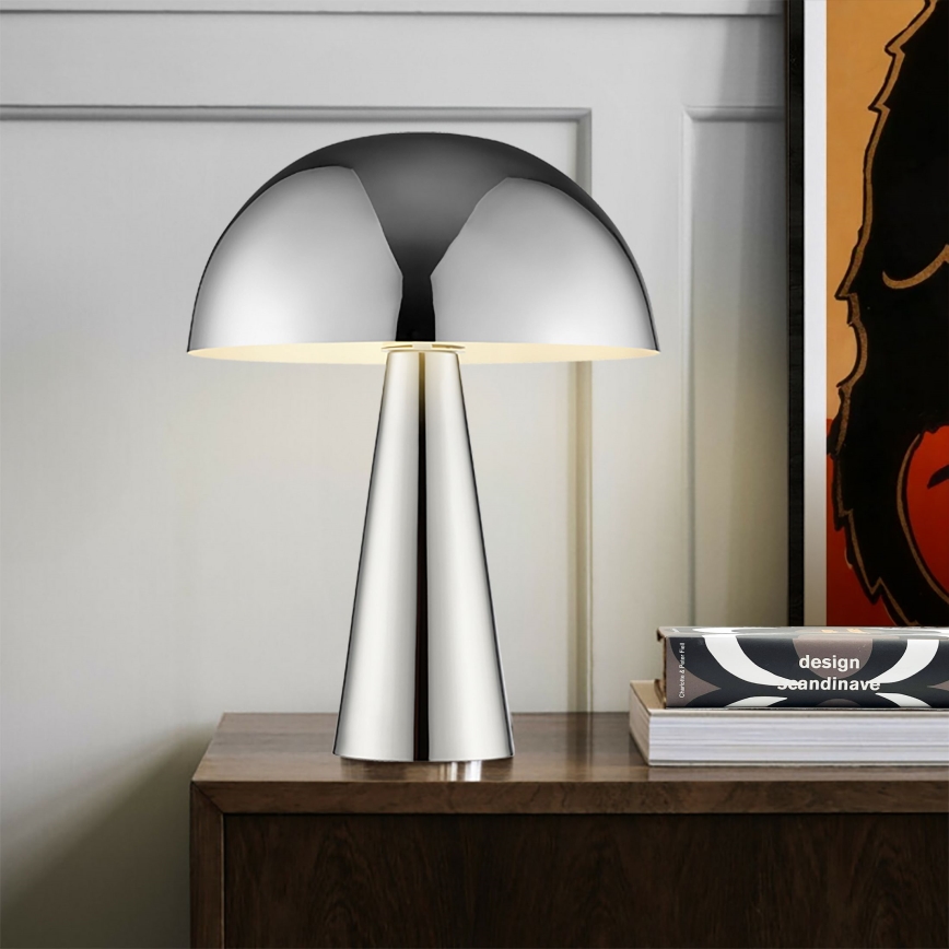Brilliant - Lampa stołowa SIGRUN 1xE14/28W/230V chrom błyszczący
