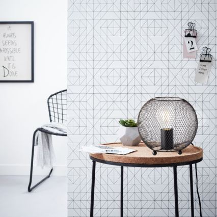 Brilliant - Lampa stołowa SOCO 1xE27/60W/230V czarny