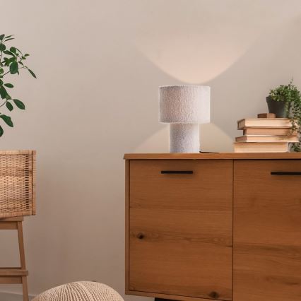 Brilliant - Lampa stołowa TEDDY 1xE27/20W/230V szara