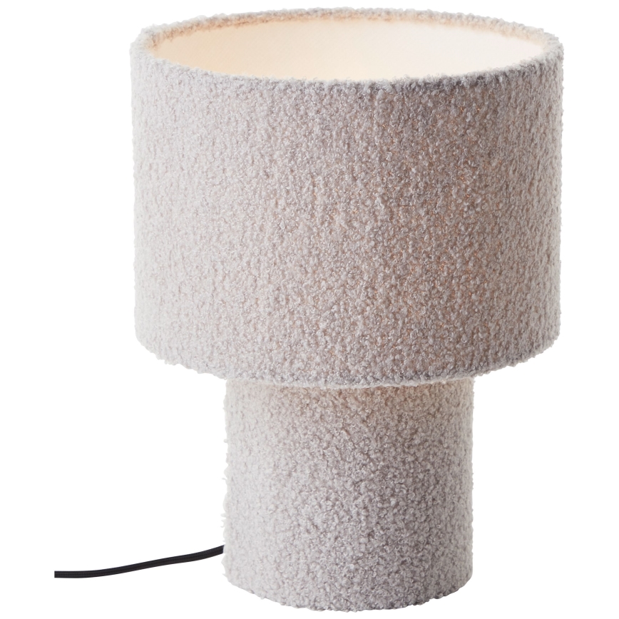Brilliant - Lampa stołowa TEDDY 1xE27/20W/230V szara