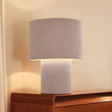 Brilliant - Lampa stołowa TONY 1xE27/20W/230V beżowa
