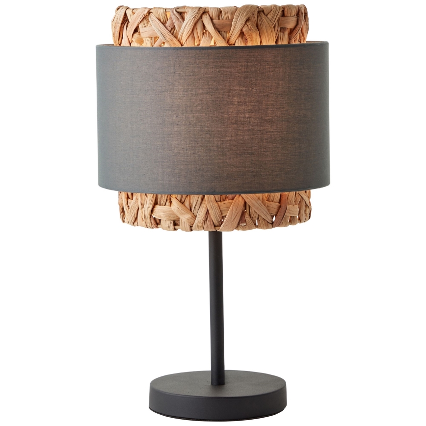 Brilliant - Lampa stołowa WATERLILLY 1xE27/60W/230V szara