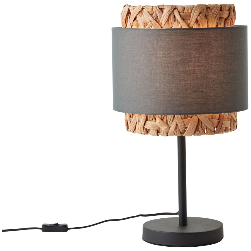 Brilliant - Lampa stołowa WATERLILLY 1xE27/60W/230V szara