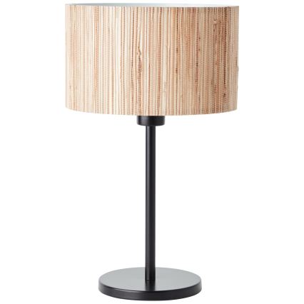 Brilliant - Lampa stołowa WIMEA 1xE27/52W/230V czarna/beżowa