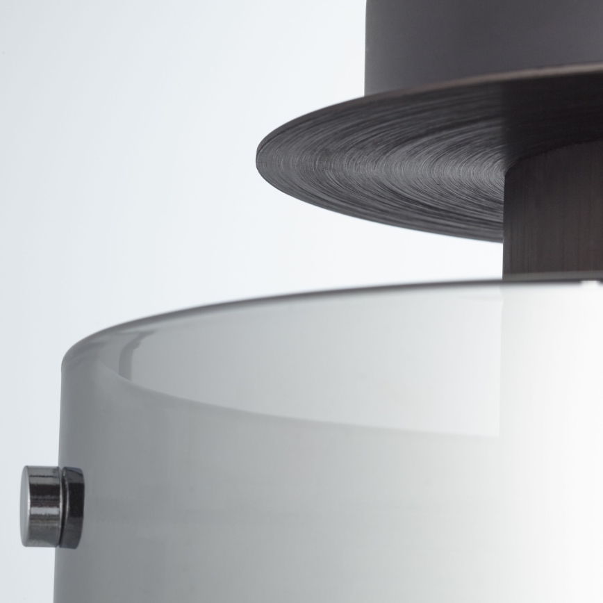 Brilliant - Lampa sufitowa BETH 1xE27/60W/230V śr. 20 cm czarna/przydymiona