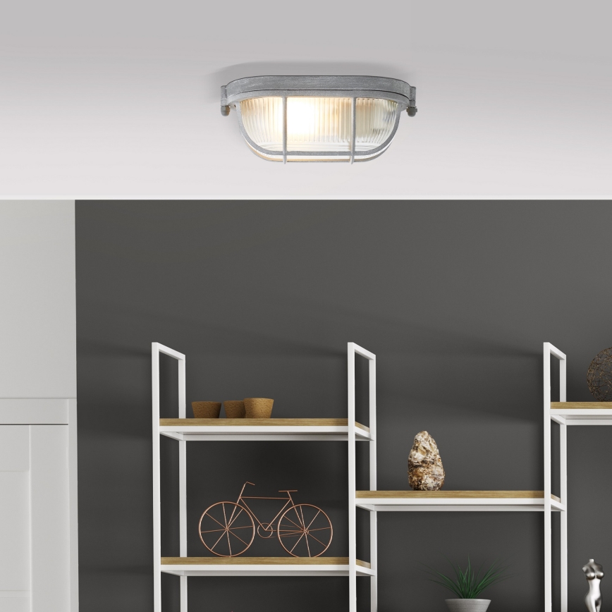 Brilliant - Lampa sufitowa BOBBI 1xE27/40W/230V szara
