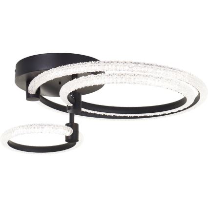 Brilliant - Lampa sufitowa LED AYDIN 34W 230V, czarna, 3000-6500K, z pilotem