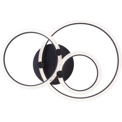 Brilliant - Lampa sufitowa LED AYDIN 34W 230V, czarna, 3000-6500K, z pilotem