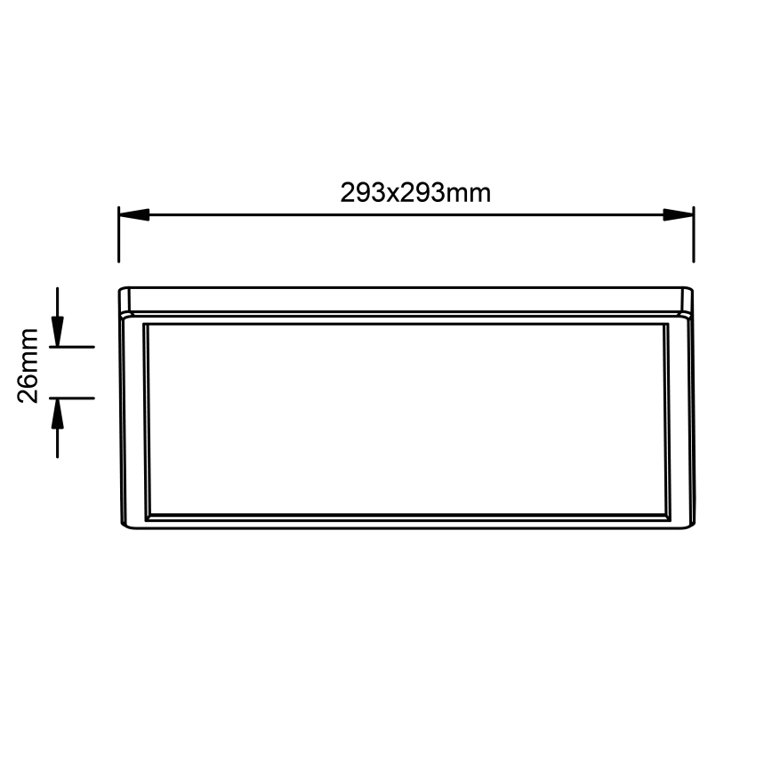 Brilliant - Lampa sufitowa LED MILTON LED/18W/230V 29,3x29,3 cm biała