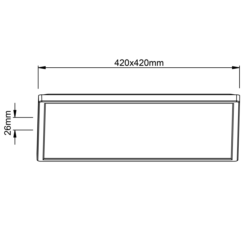 Brilliant - Lampa sufitowa LED MILTON LED/24W/230V 42x42 cm biała