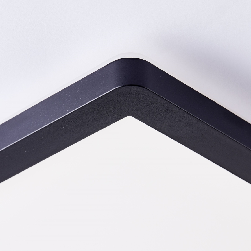 Brilliant - Lampa sufitowa LED MILTON LED/24W/230V 42x42 cm czarna
